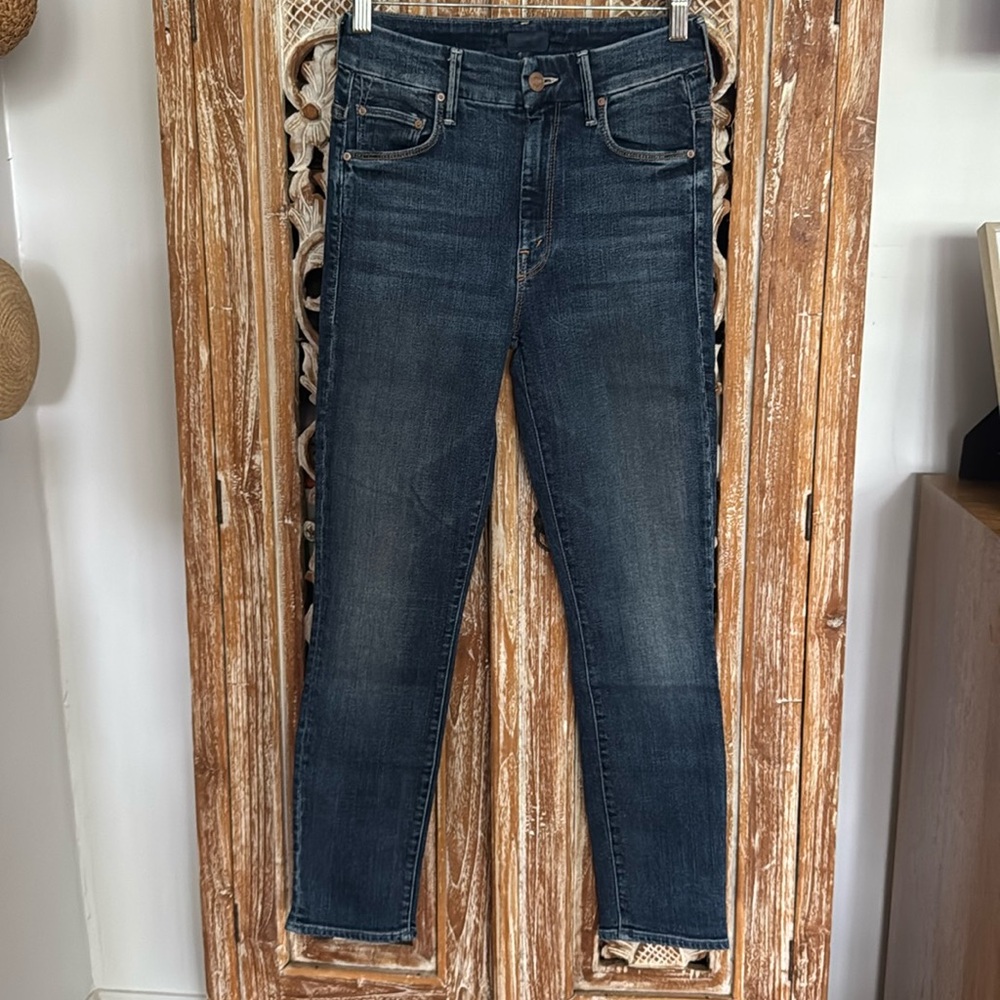 Mother High Rise Looker Crop in Pardon my French